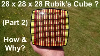 28 x 28 x 28 Rubik's Cube Puzzle ? (part 2) How & Why ?