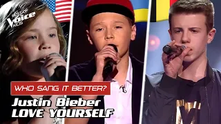 Who sang Justin Bieber's "Love Yourself" better? | The Voice Kids