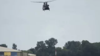 Boeing CH-47 Chinook helicopter gone crazy,about to crash