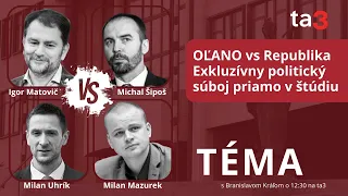 OĽANO vs Republika. Exkluzívny politický súboj priamo v štúdiu