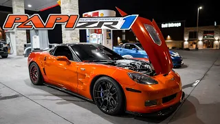 950HP (PAPI ZR1) Takes on 1000HP+ Boosted Mustangs and 1000HP+ F1X C5Z06