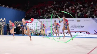 Russian National Group 2   3 ribbons 2 balls Spartakiad 2022 AA Final