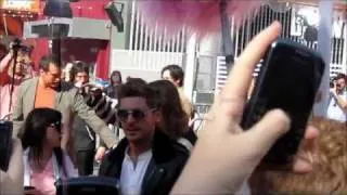 Zac Efron with fans at The Lorax premiere