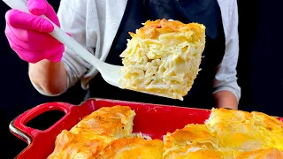 Achma - Georgian Cheese Pie | ASMR Cooking | Snick&Eat