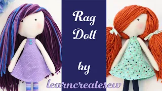 How to Sew a Rag Doll: PART 1: Constructing the Body by learncreatesew