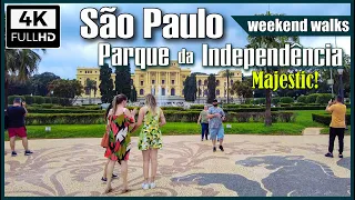 [4K] O Majestoso Parque da Independência - Sao Paulo walking tour 4k - Sao Paulo walk 4k – Ipiranga