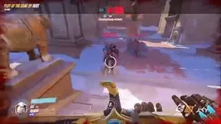 Deflecting Hanzo's ult with Genji (Overwatch)