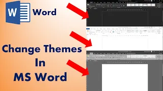 ms word thems change kaise karen // how to change microsoft word theme color// ms word dark mode