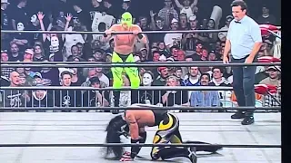 Thrilling Conclusion to Rey Mysterio Jr. vs. Juventud Guerrera Match on WCW NITRO 12/1/97 1997 TNT