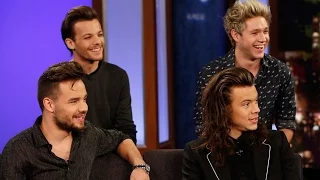 One Direction Get PRANKED On Kimmel - Talk Meeting Fans In The Bathroom & Thanksgiving Plans