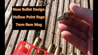 120gr Frangible Hollow Point Hunting Bullet test on ballistic gel with amazing results! 7mm Rem Mag