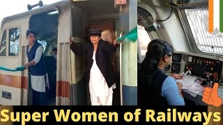 Woman Power takes Railways places:Salute to the Queens on Wheels || हमारा देश बदल रहा है #femalecrew