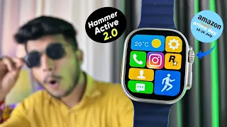 Mast Apple Watch Ultra⚡️Clone Under 2000🔥|| Hammer Active 2.0 || Games, Calculator, Calling, SOS😯