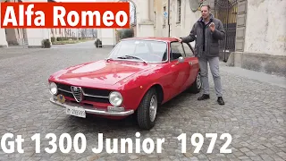 Alfa Romeo Gt 1300 Junior 1972: splendida 50enne che non dimostra la sua età e fa ancora divertire