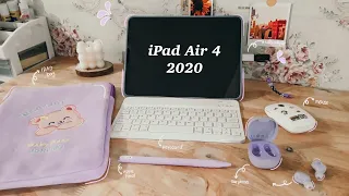 IPad Air 4 2020 with Apple pencil 2nd gen + accessories Unboxing