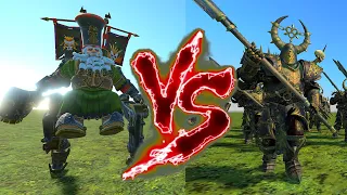 Astragoth Ironhand VS Chosen of Nurgle (Great Weapons). Total War Warhammer 3