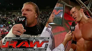 Triple H & William Regal Heated Segment (Randy Orton Backstage Promo) RAW Aug 02,2004
