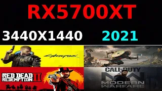 RX5700XT 2021 Benchmark - 4 Games Ultrawide