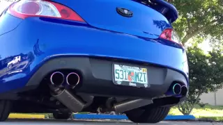 Hyundai Genesis Coupe 3.8L V6 ARK Dual GRiP Exhaust (BEFORE)