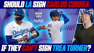 Should Dodgers Sign Carlos Correa if They Can't Sign Trea Turner? LA Fans React to Correa on Dodgers