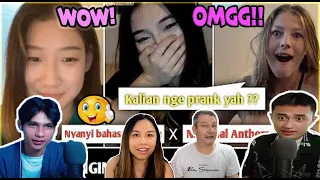 Bikin mereka kaget 2 kali Dengan apa yg kita Nyanyikan | feat Cong Brother SINGING Ome.Tv | REACTION