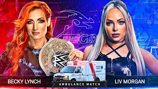 WWE 2K24 - Liv Morgan Vs Becky Lynch - Ambulance Match for the Women's World Championship