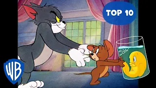 Tom y Jerry en Español 🇪🇸 | Las 10 mejores escenas de persecución🐱🐭 | WB Kids