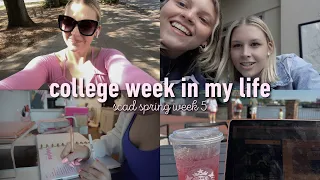 a realistic week of a college student during midterms with a remote internship || SCAD Savannah