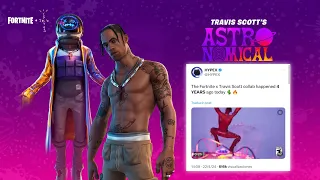 OFFICIAL TODAY TRAVIS SCOTT'S ANNIVERSARY IN FORTNITE!! Travis scott fortnite Return Relase date