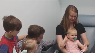 Watch a deaf baby hear her mother for the first time