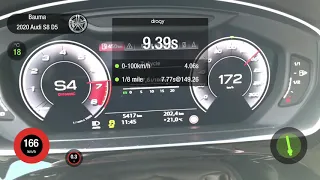 Audi S8 4.0TFSI 571KM D5 launch control dragy