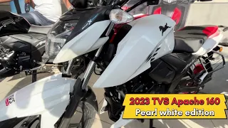 2023 TVS Apache RTR 160 4V - Pearl White [Full HD]