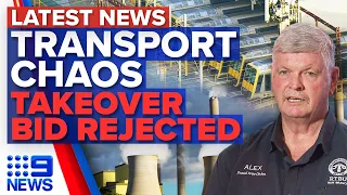 Sydney train shutdown causes delays, AGL rejects takeover bid from billionaire | 9 News Australia