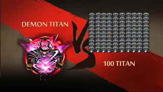 Demon Titan Vs 100 Titan Shadow Fight 2