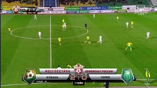 Ibrahima Baldé's goal. FC Kuban vs Terek | RPL 2015/16