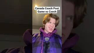 Team Canada Coach After Losing to Czechia at World Juniors