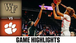 Wake Forest vs. Clemson Women's Basketball Highlights (2022-23)
