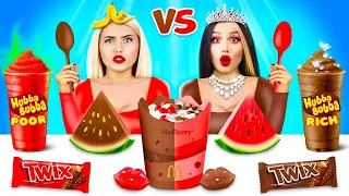 Rich vs Broke CHOCOLATE Challenge | Epic Battle with Snacks & Funny Moments by RATATA BRILLIANT