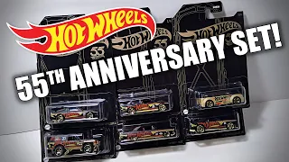 NEW 2023 Hot Wheels Anniversary Set with Chase! Diecast Metal Car Review #hotwheels