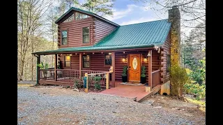 Luxury Hot Tub Cabin Rental in Blue Ridge North Georgia | Luxury Airbnb Cabin Rental Tour | North GA