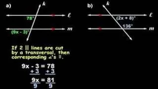 Corresponding Angles and Same-Side Interior Angles