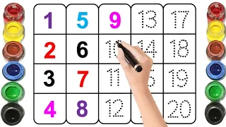 123 Numbers, Counting, Numbers, 1 To 20 Numbers, Numbers Song, Alphabets