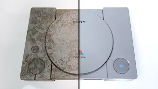 Restoring a filthy broken PlayStation PS1 after 20 years abandoned in a shed