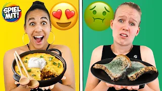 WIR ESSEN 24 STUNDEN NUR EINE FARBE Challenge mit Ally & Kathi | Grün vs. Gelb