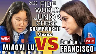 DEAL OR NO DEAL!? | Fide World Junior Chess Championship 2023 | Miaoyi LU VS Candela Francisco |