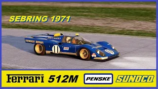 Ferrari 512M Penske racing team Sebring 1971 *Assetto Corsa