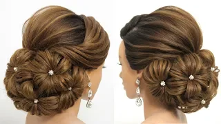 Bridal Updo Tutorial || Wedding Prom Hairstyles For Long Hair ||  Hairstyle || Hair Style Girl