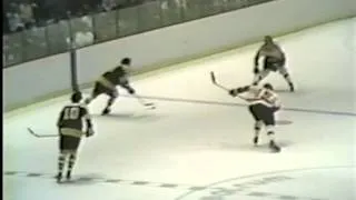 Goal Phil Esposito (Flyers & Bruins) Stanley Cup Final 1974. Game 4