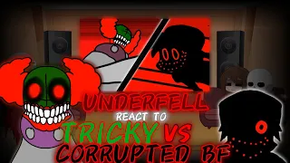 UNDERFELL REACT TO TRICKY VS CORRUPTED BF