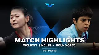 Mo Zhang vs Archana Girish Kamath | WS | WTT Contender Muscat 2022 (R32)